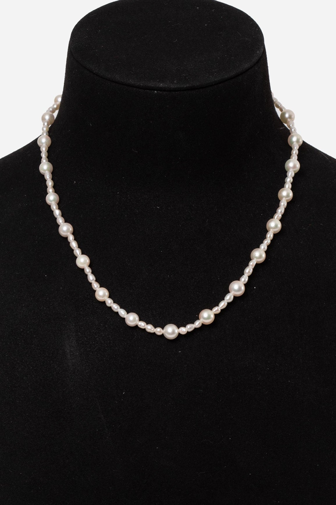 TASAKI Vintage Pearl Necklace Silver Clasp