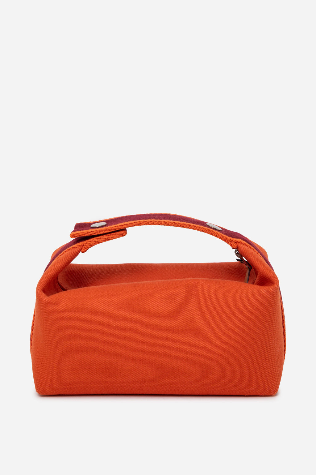 Hermes Canvas Small Bride A Brac Pouch Orange