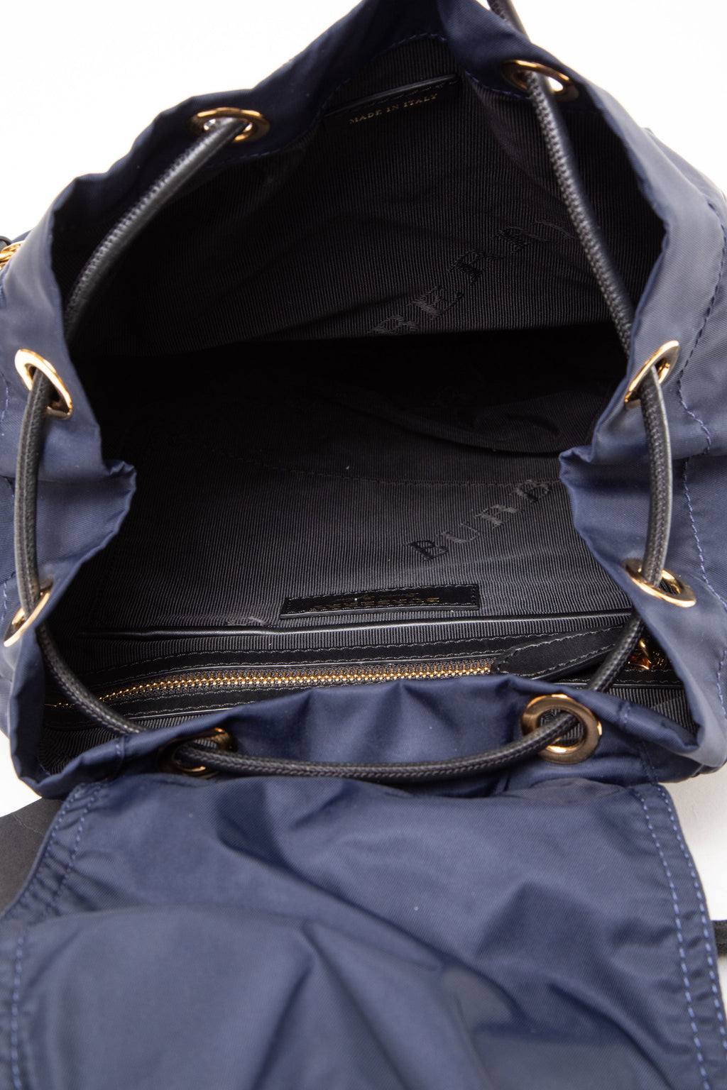 Burberry Navy Nylon Rucksack Backpack