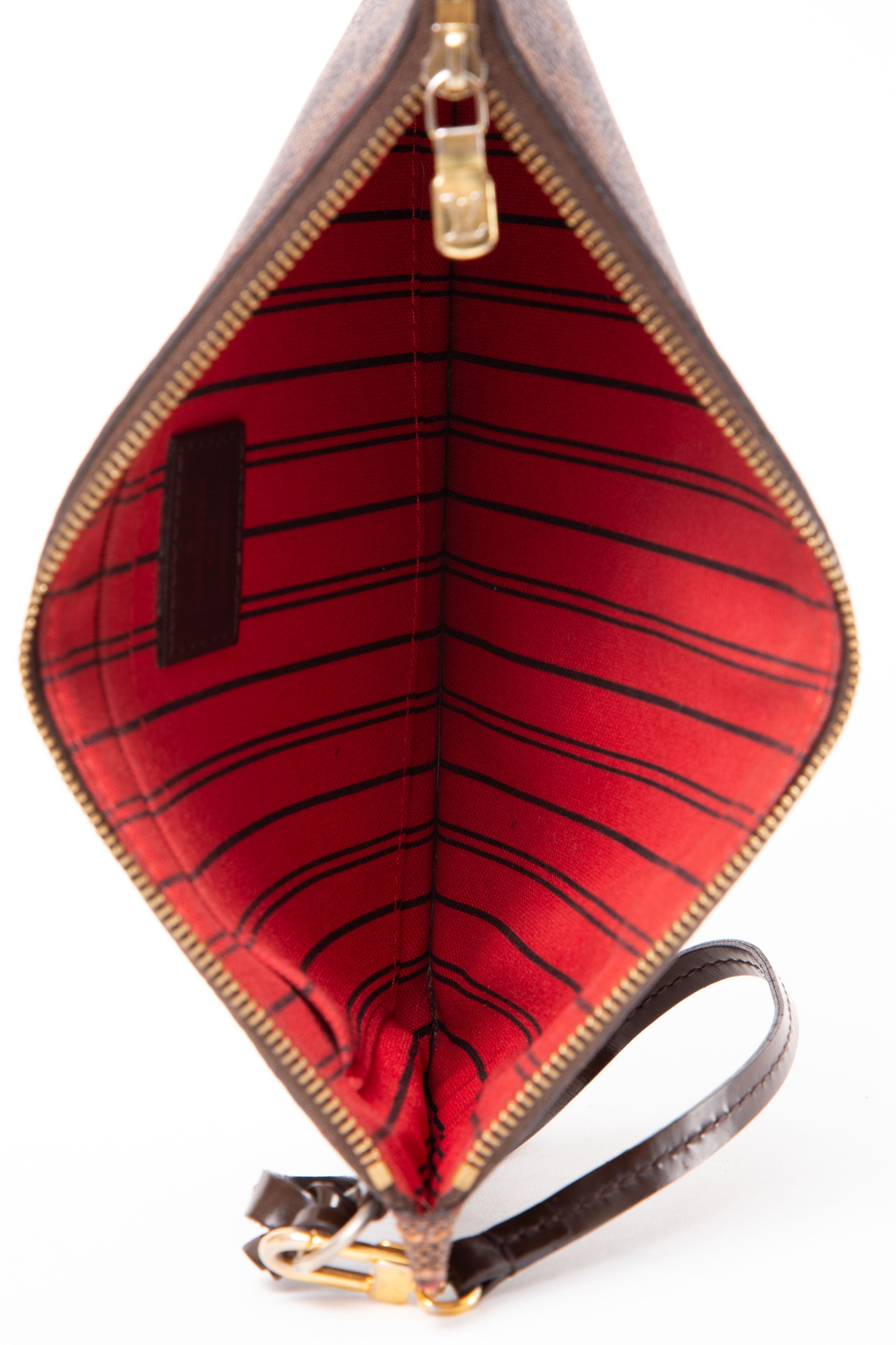 Louis Vuitton 2014 Damier Ebene Neverfull Pouch