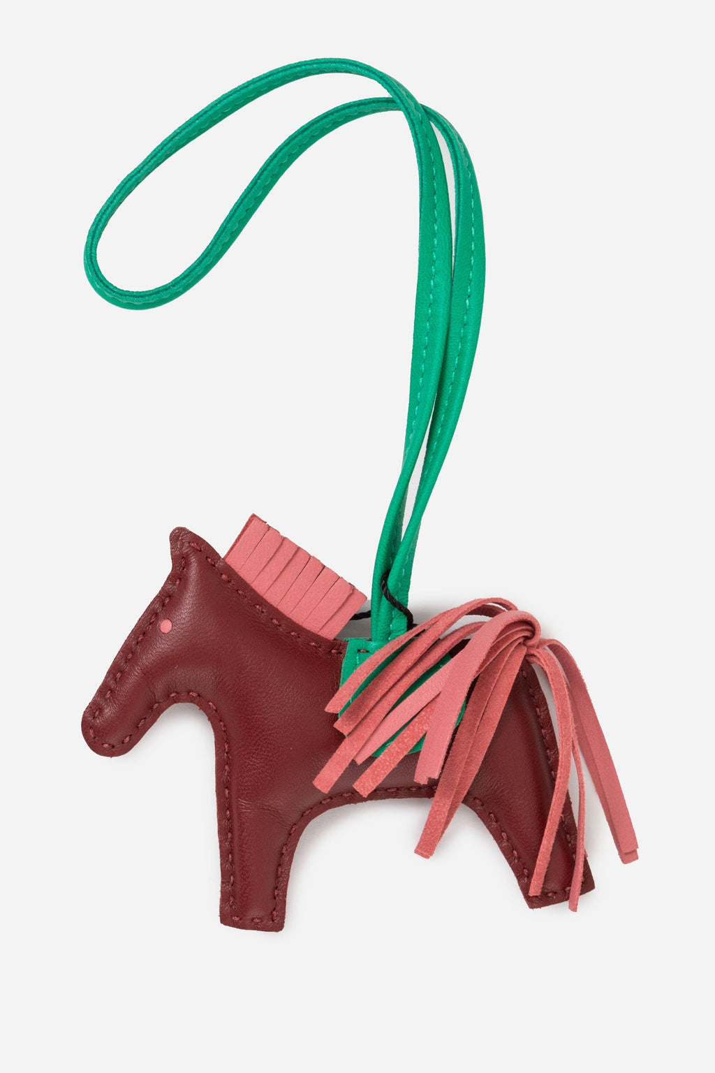 Hermes Leather Bleu Rodeo MM