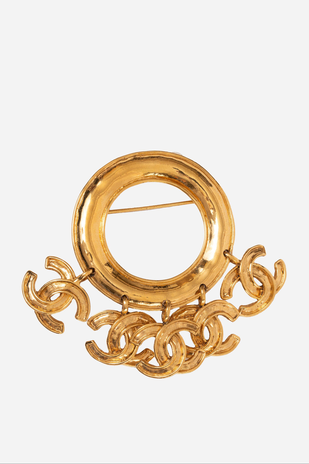 Pre-owned CHANEL 90's CC Charm Brooch Pin