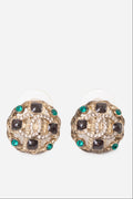 Pre-Owned Chanel 2018 Crystal CC Earrings