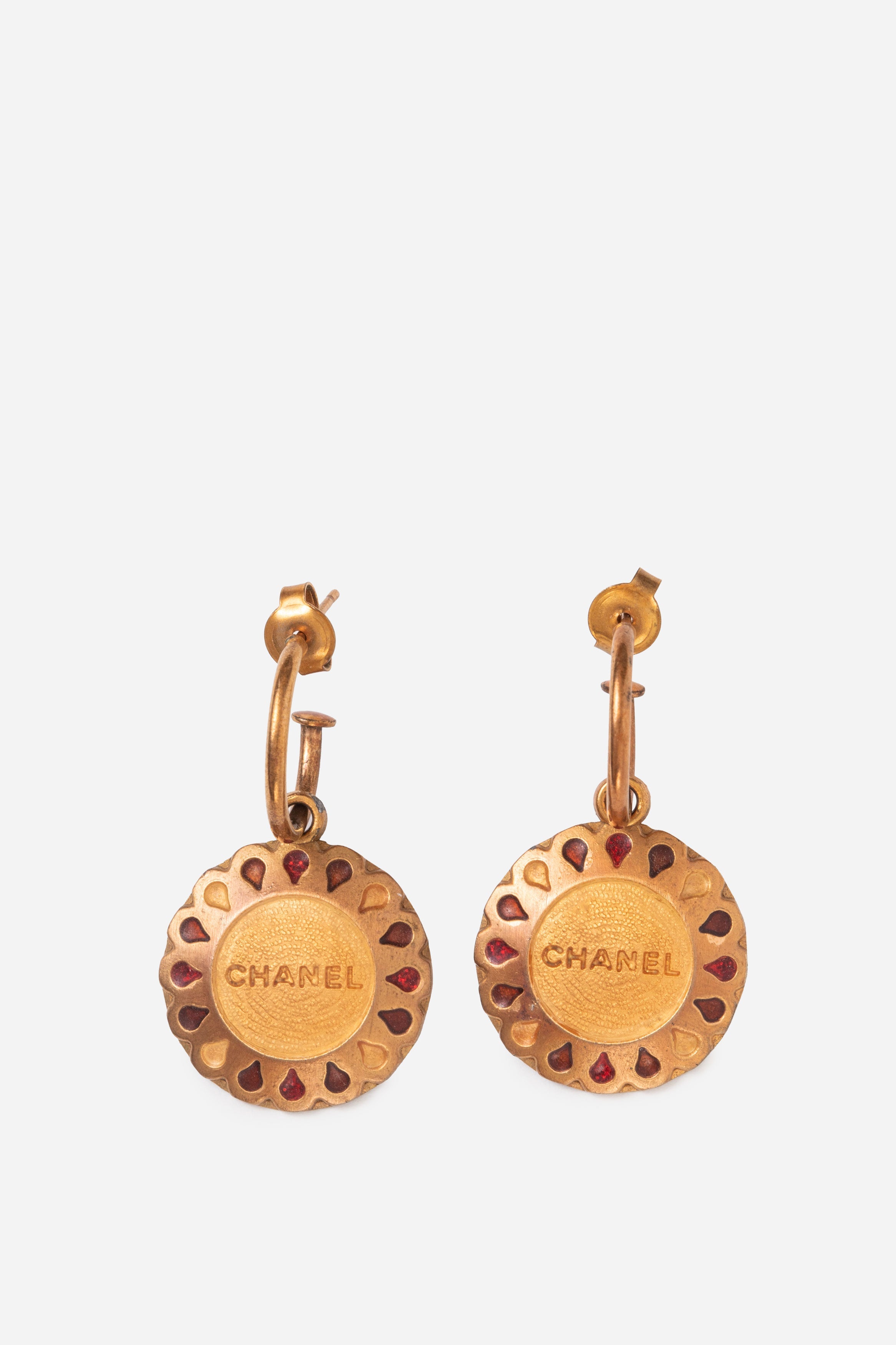 Pre-Owned Chanel 1999 Round Shaking Earrings