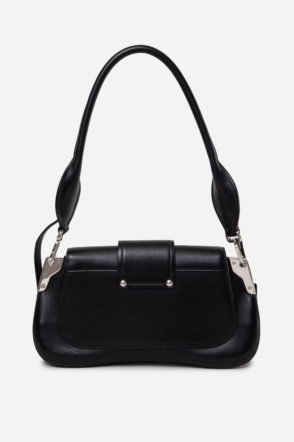 Prada Black City Calf Sidonie Shoulder Bag