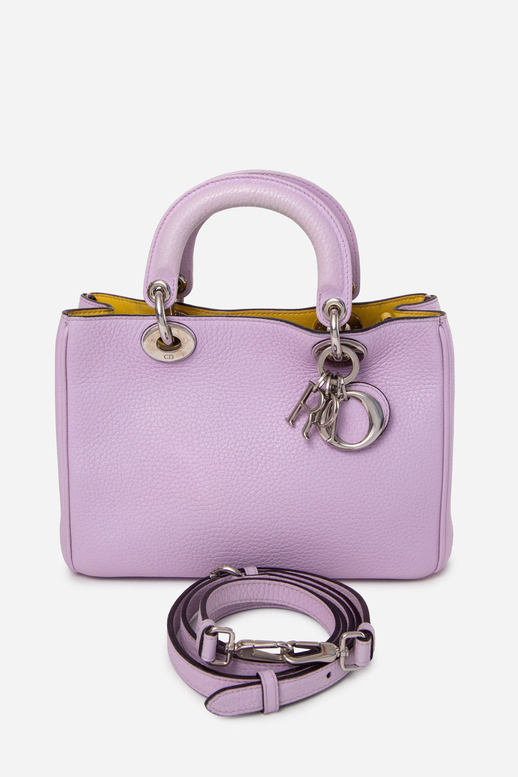 Christian Dior Purple Calfskin Mini Diorissimo Bag