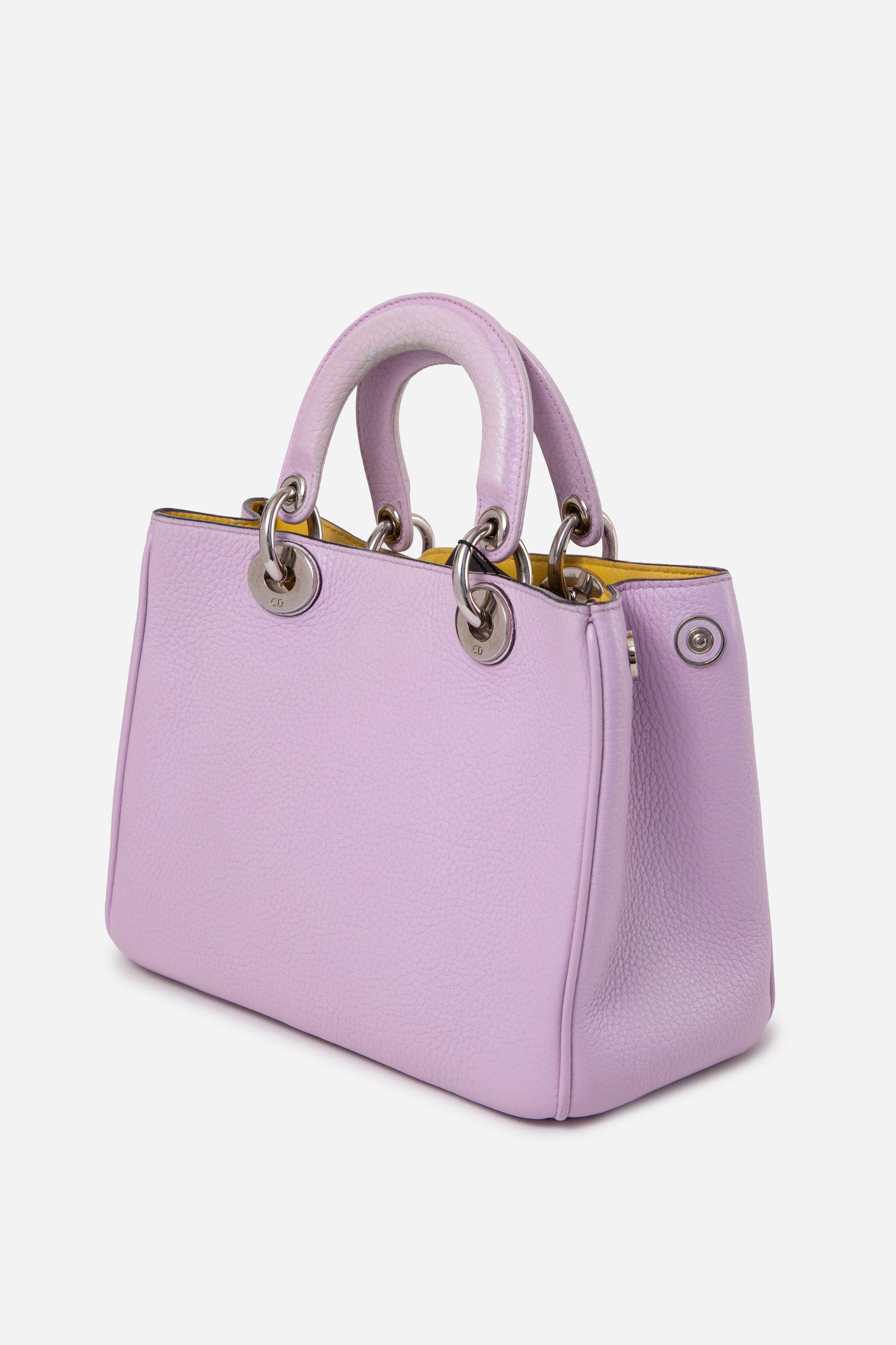 Christian Dior Purple Calfskin Mini Diorissimo Bag