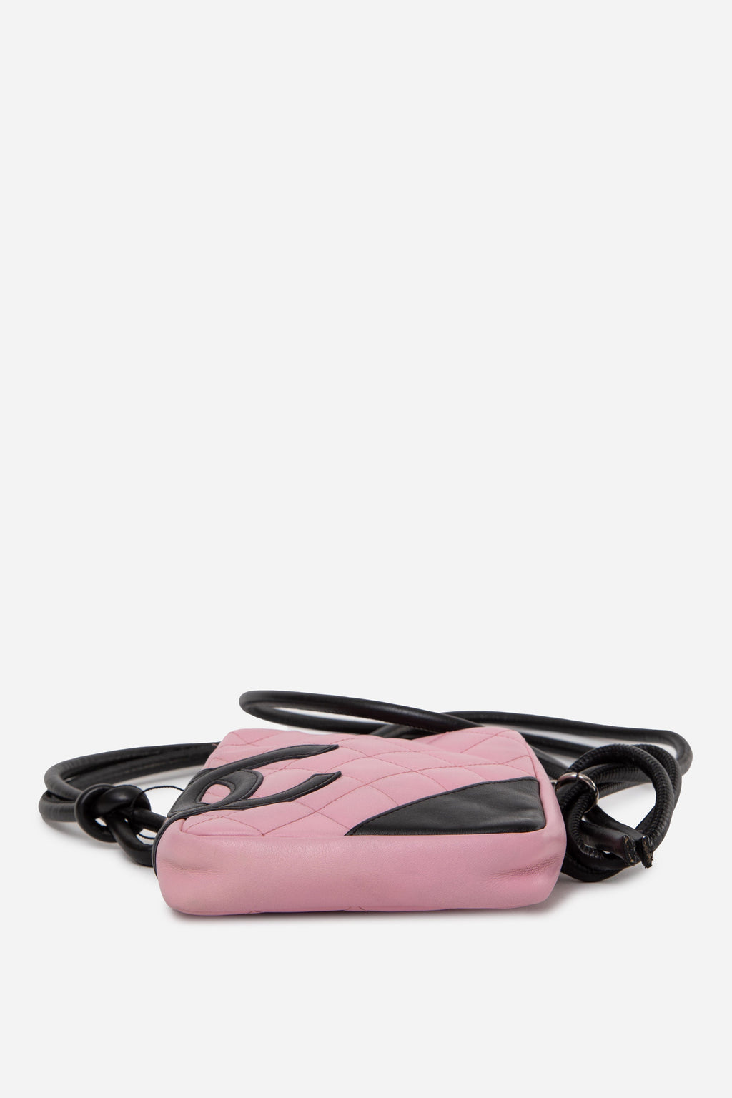 Pre-Owned Chanel 2005 Pink Calfskin Quilted Cambon Crossbody Bag