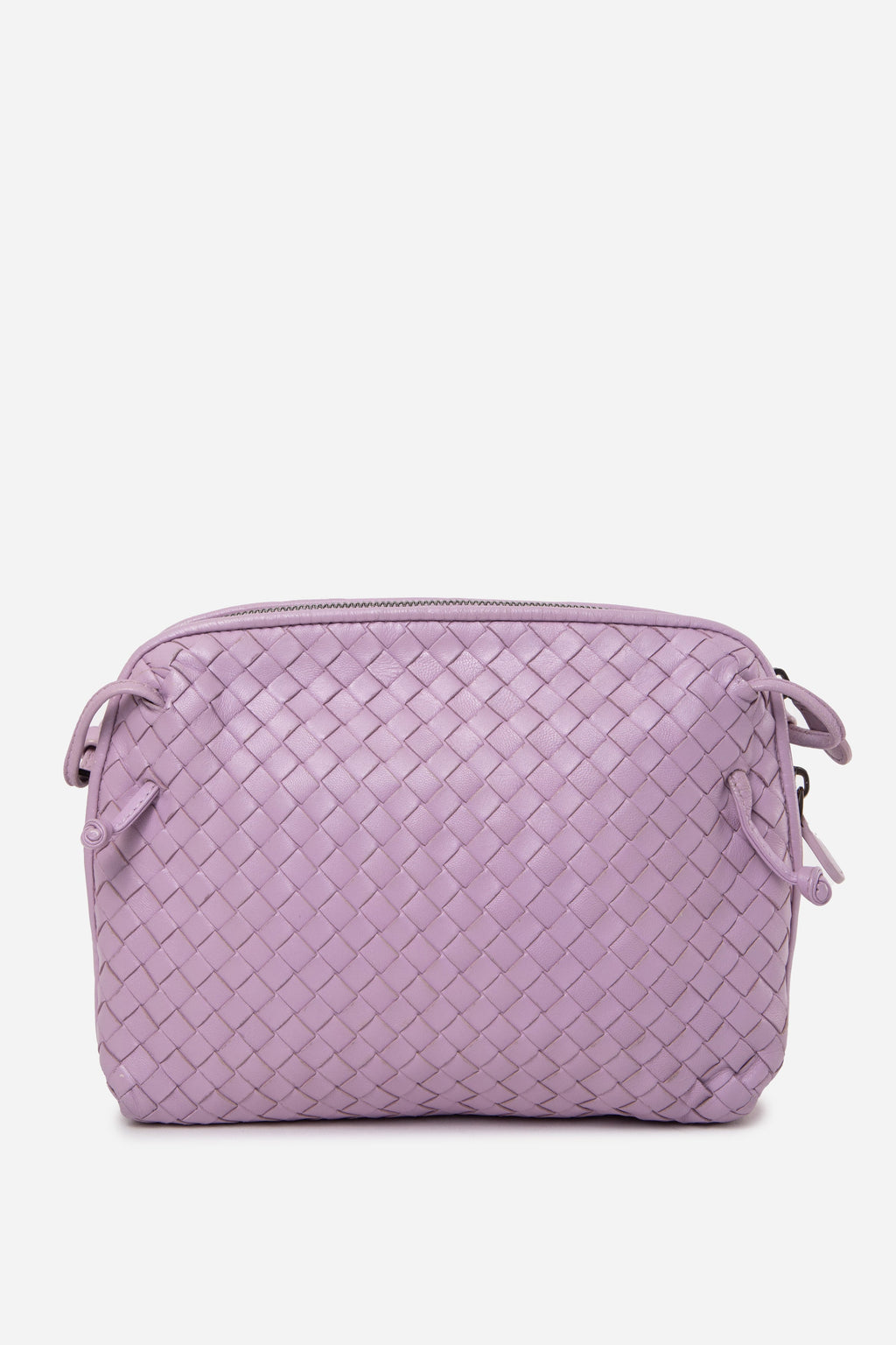 Bottega Veneta Purple Nappa Intrecciato Nodini Crossbody