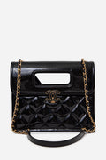 Pre-Owned Chanel 2023 Graphic Catch Flap Chain Bag