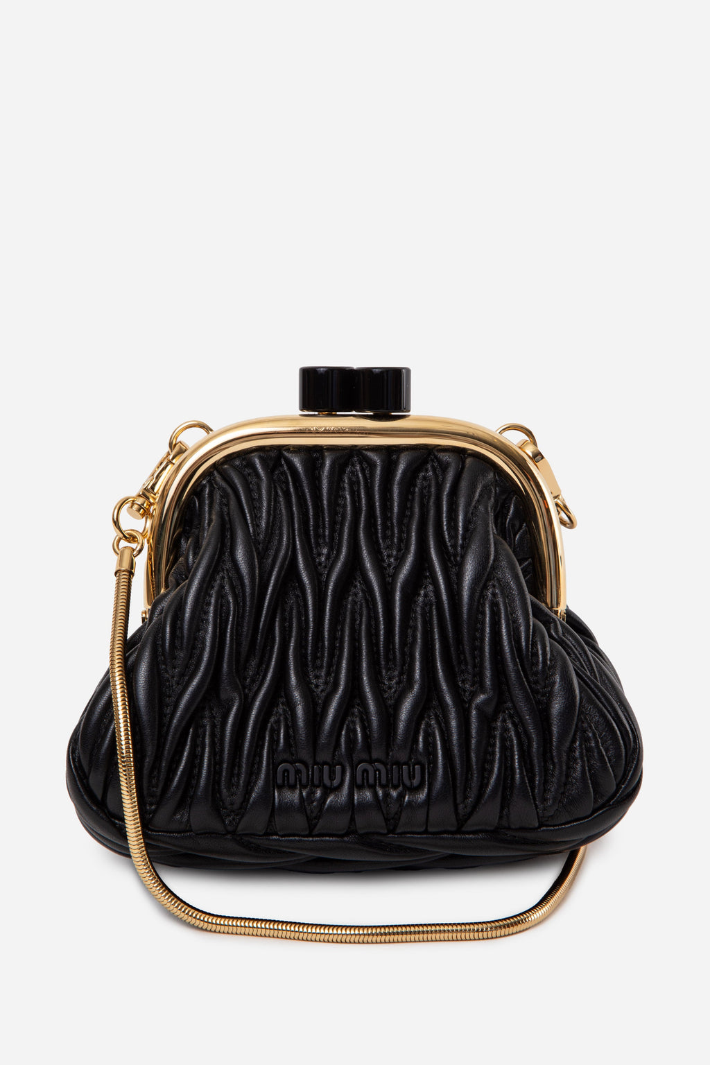 Miu Miu Miu Belle Mini matelassé leather clutch