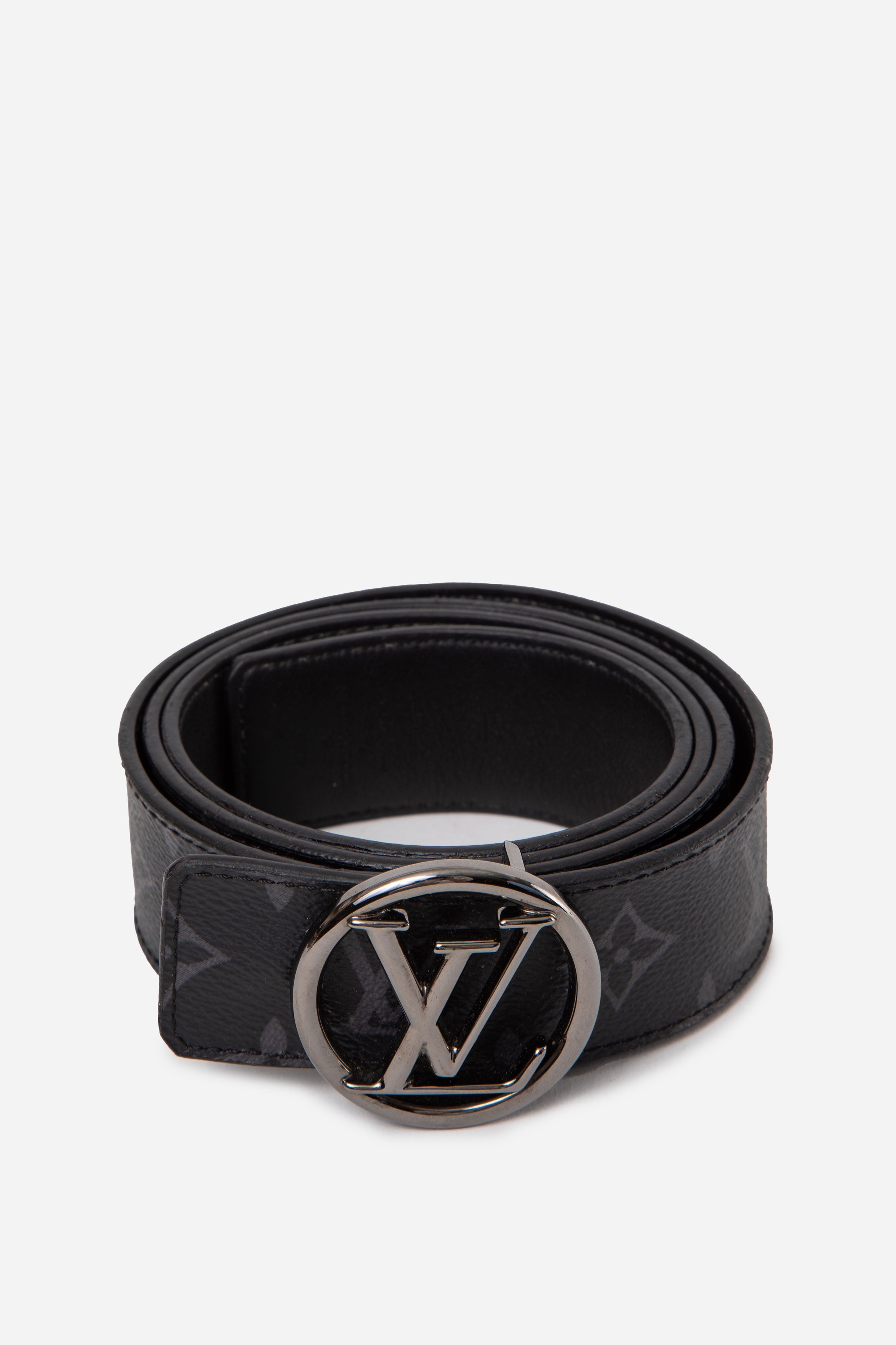 Louis Vuitton Monogram Eclipse Canvas 40mm Reversible Belt #100/40