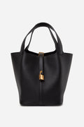 Hermes 2022 Clemence Leather Picotin Lock 22 Black