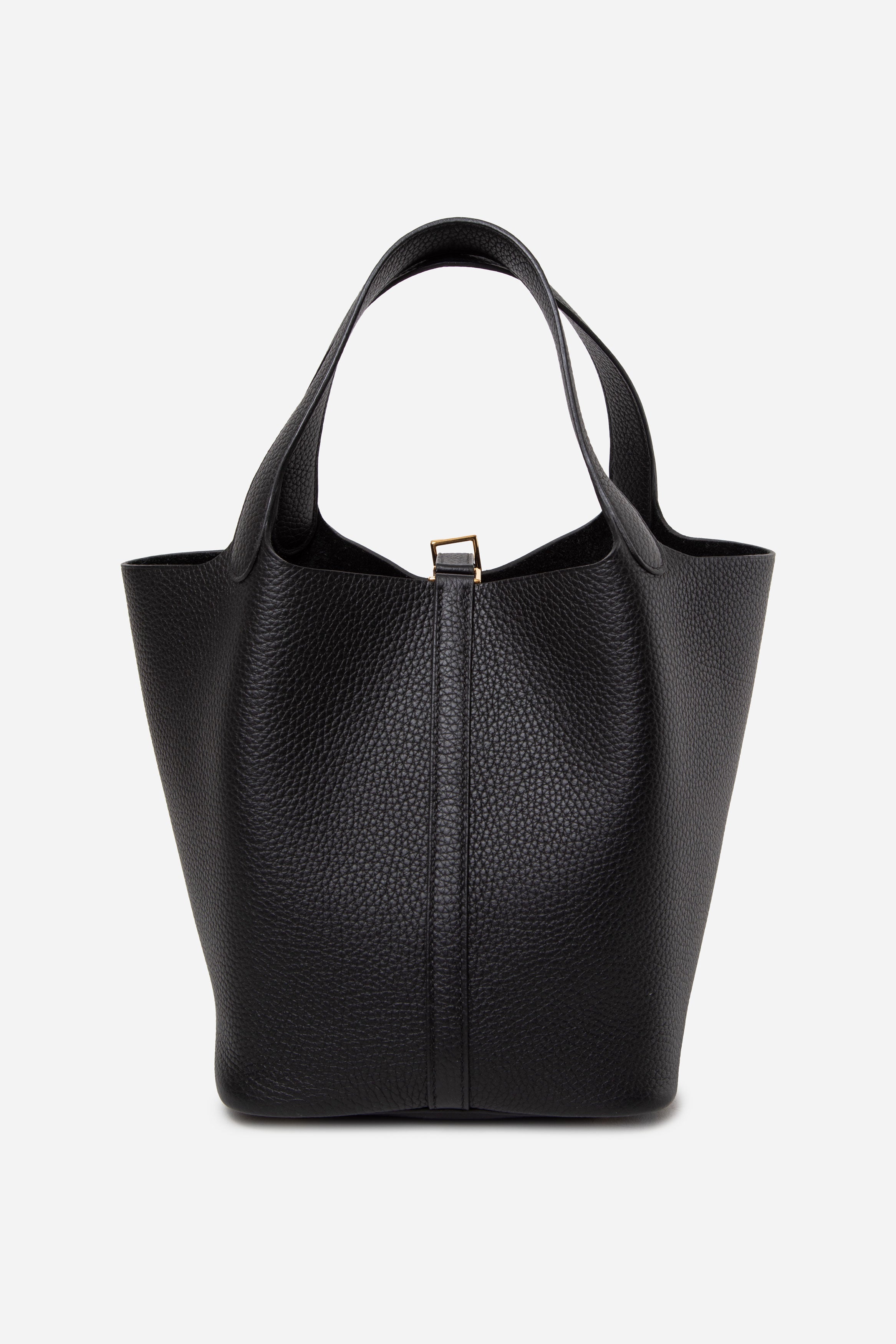 Hermes 2022 Clemence Leather Picotin Lock 22 Black