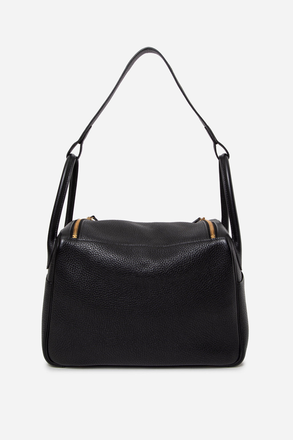Hermes 2018 Lindy30 Taurillon Clemence Shoulder Bag Black