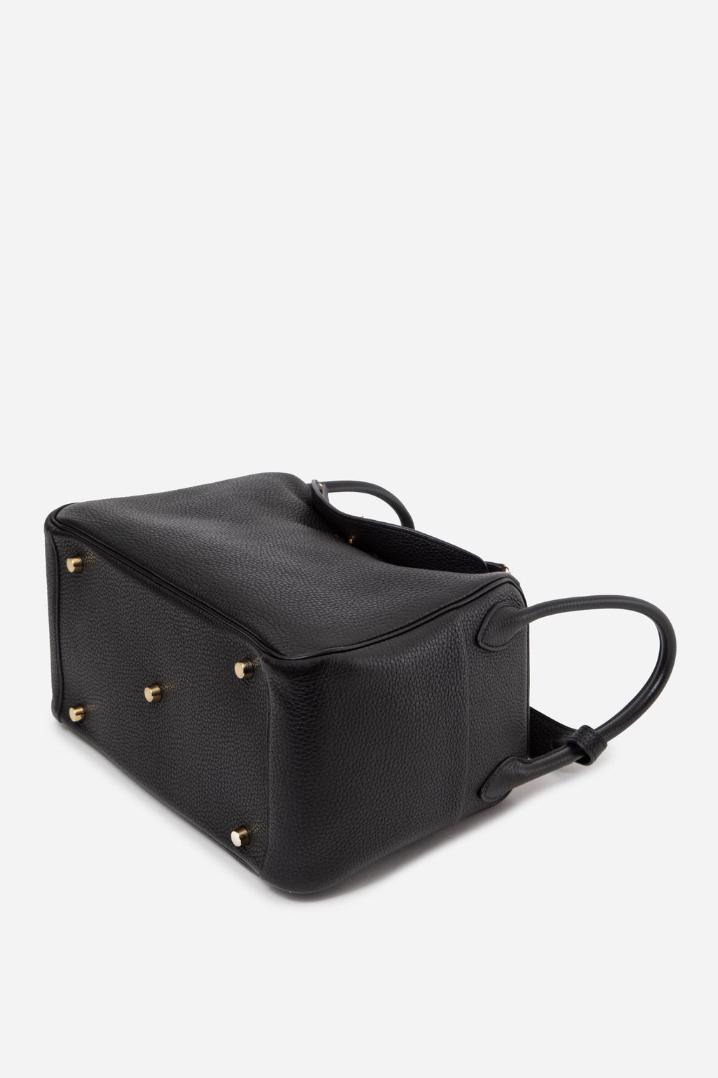 Hermes 2018 Lindy30 Taurillon Clemence Shoulder Bag Black