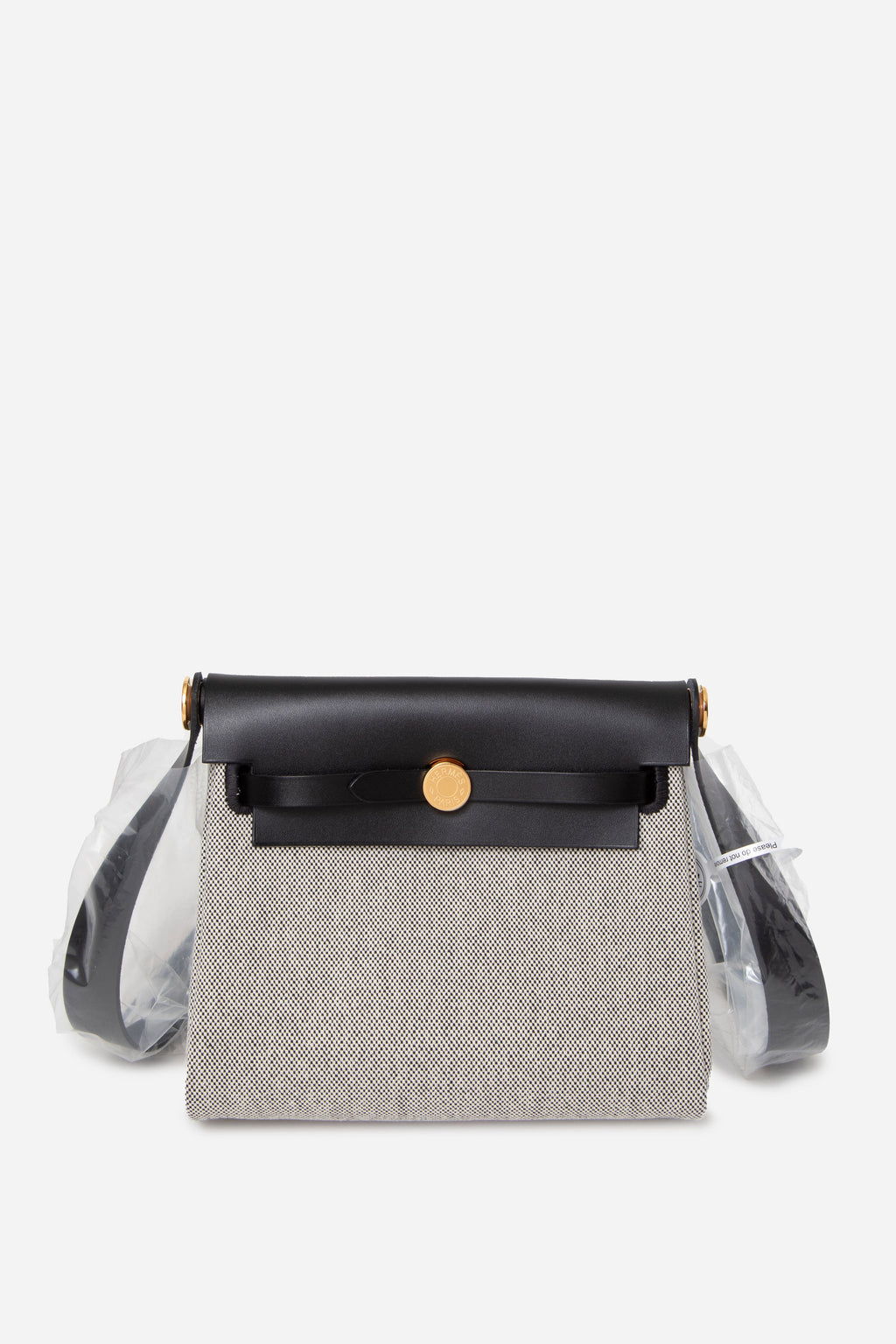 Hermes 2025 Mini Herbag Black/White GHW NWT