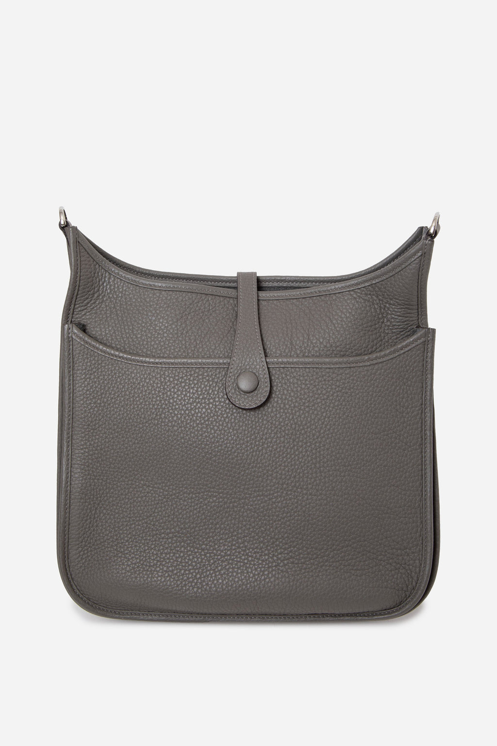 Hermes 2022 Clemence Leather Evelyne III 29 Bag Gris Meyer