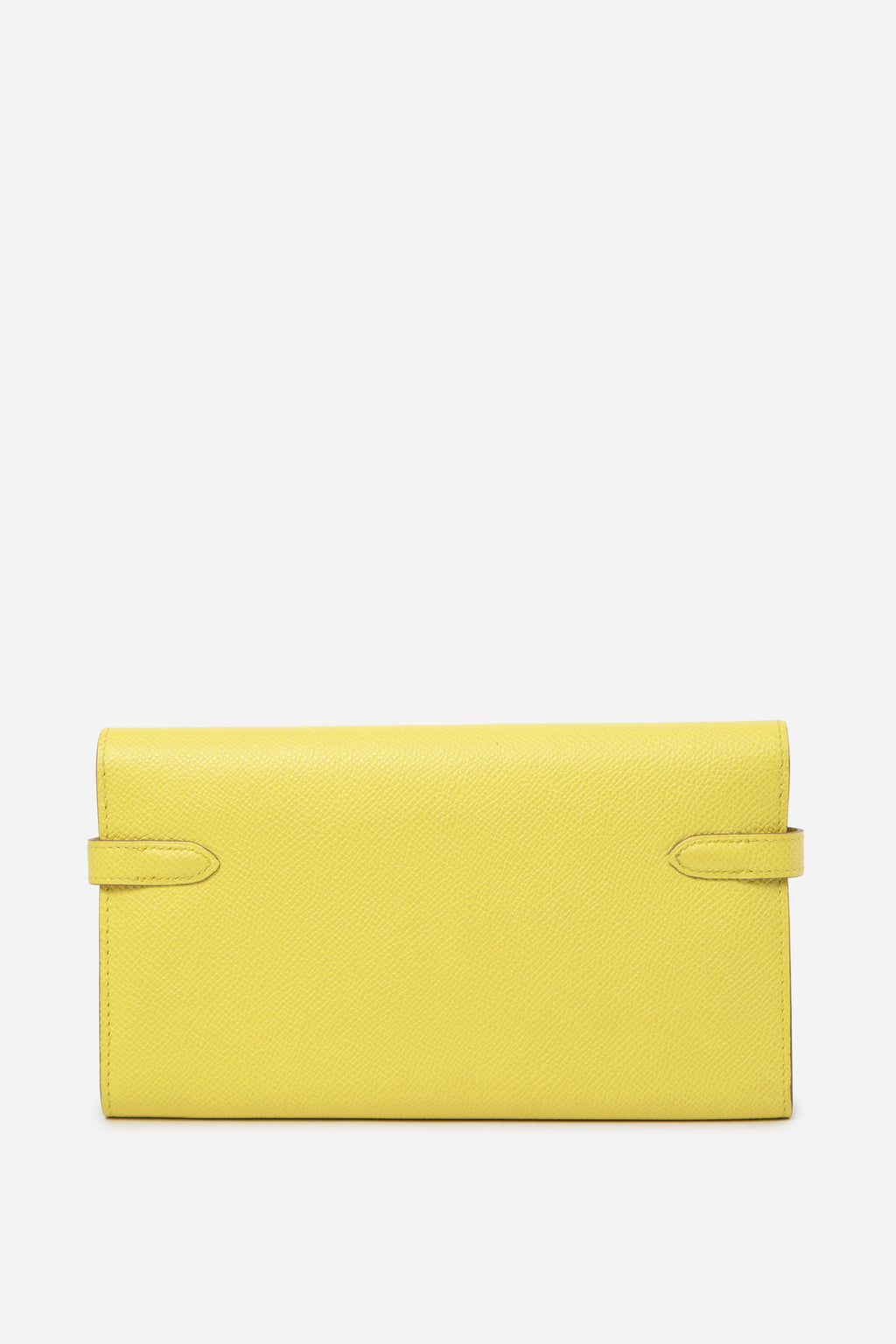 Hermes 2014 Long Kelly Wallet Epsom Yellow PHW