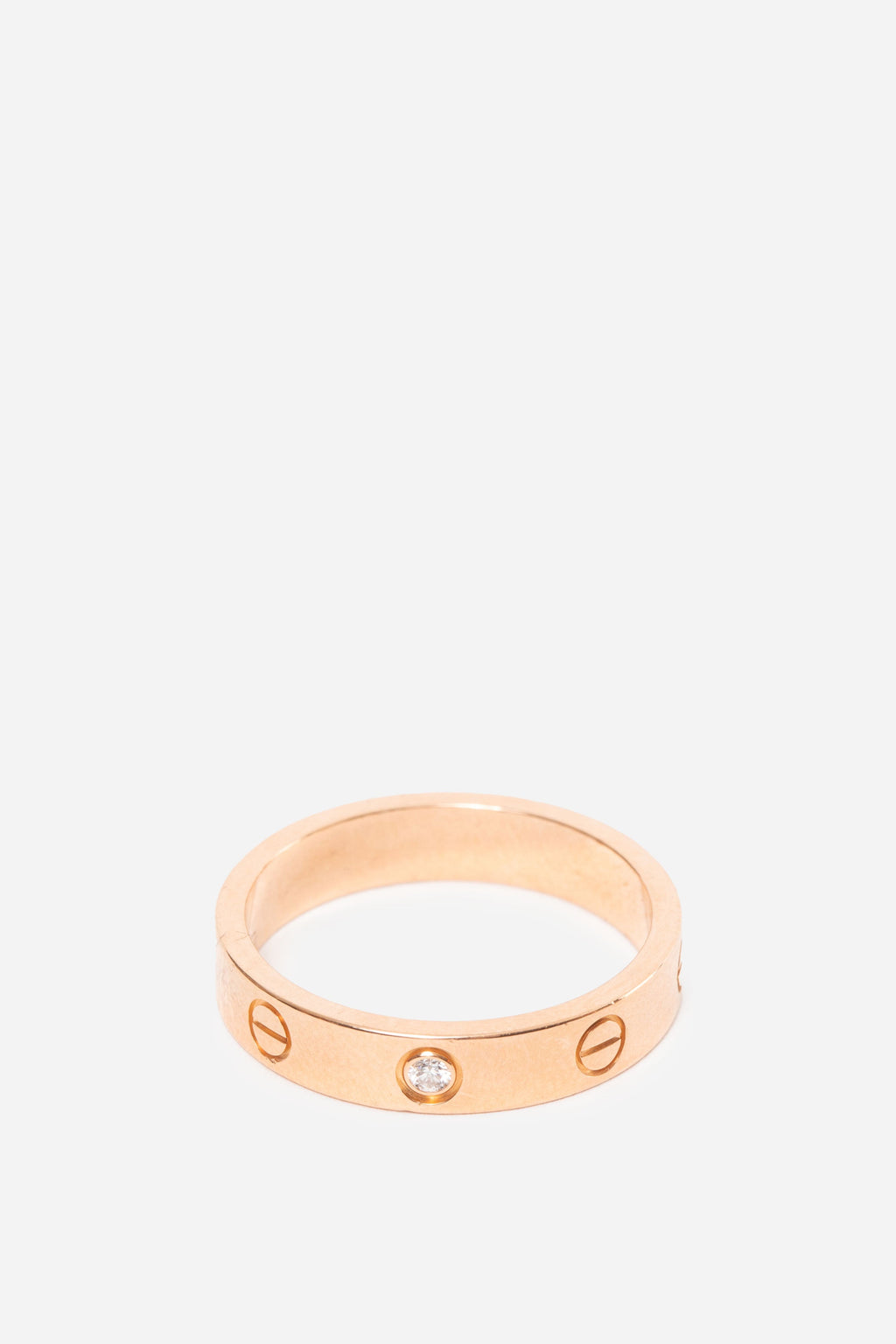 Cartier Love Ring Small, 1 Diamond 18K Rose Gold #55