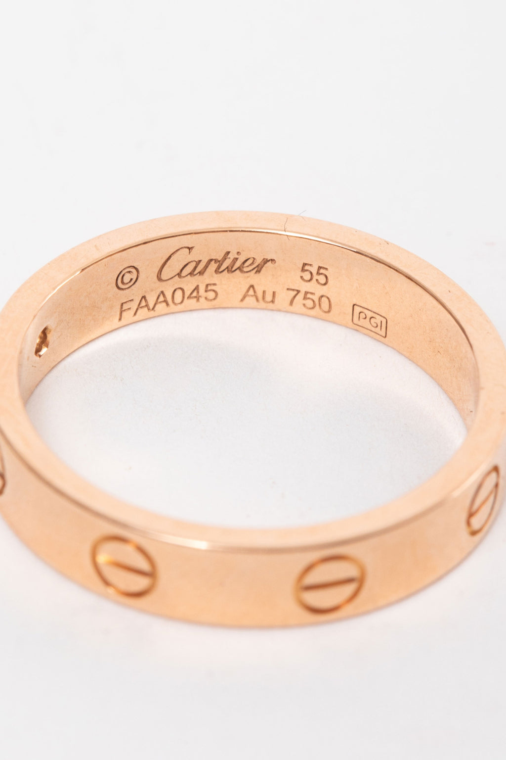 Cartier Love Ring Small, 1 Diamond 18K Rose Gold #55