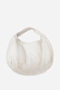 Bottega Veneta Cream Nappa Intrecciato Medium Veneta Hobo