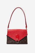 Louis Vuitton 2017 Monogram Epi Saint Michel Coquelicot Shoulder Bag