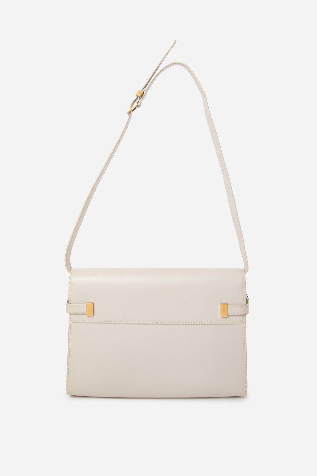 Saint Laurent Medium Calfskin Manhattan Shoulder Bag Cream