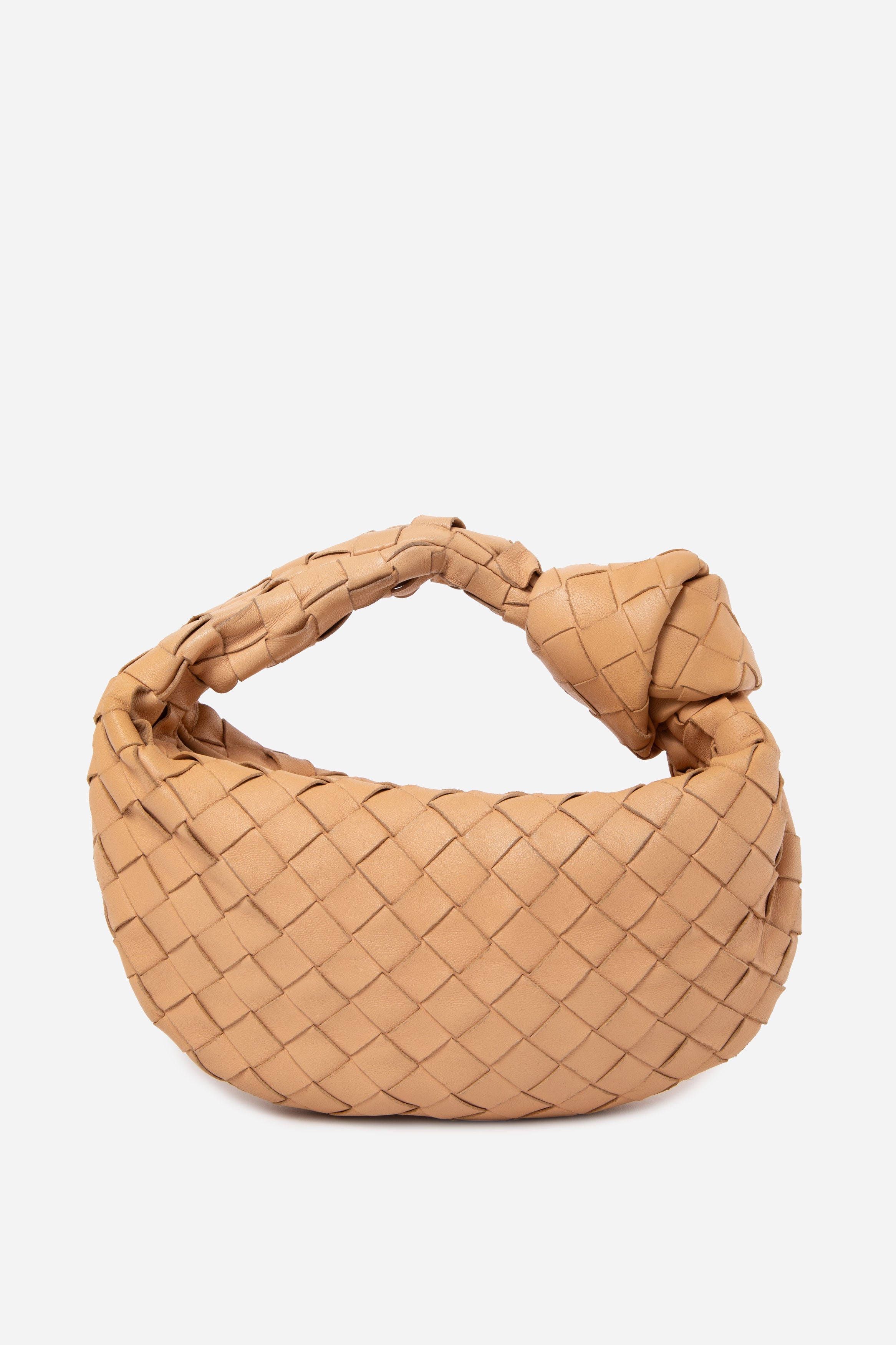 Bottega Veneta Beige Intrecciato Mini Jodie Bag