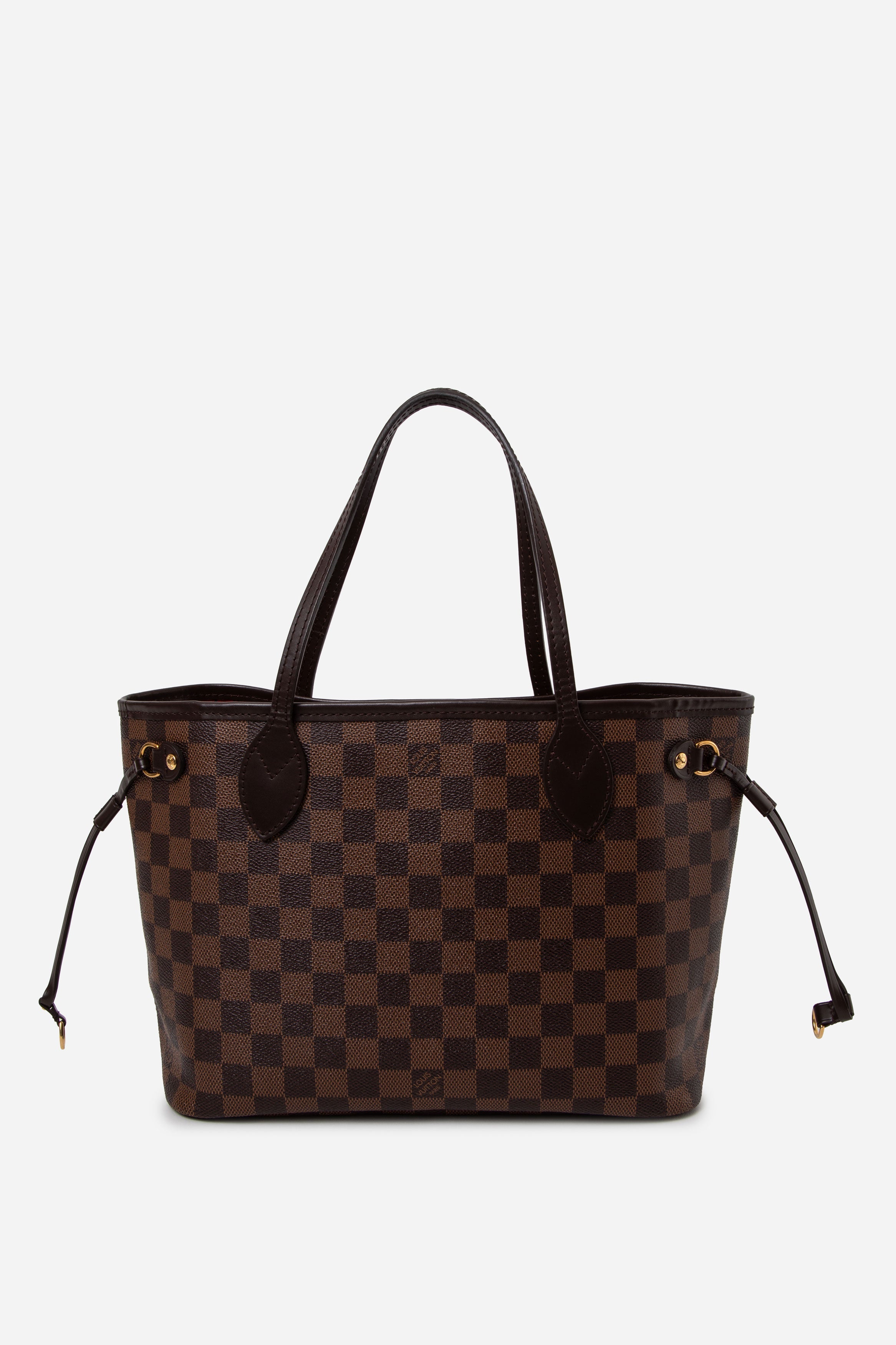 Louis Vuitton Damier Ebene Neverfull PM Tote Bag