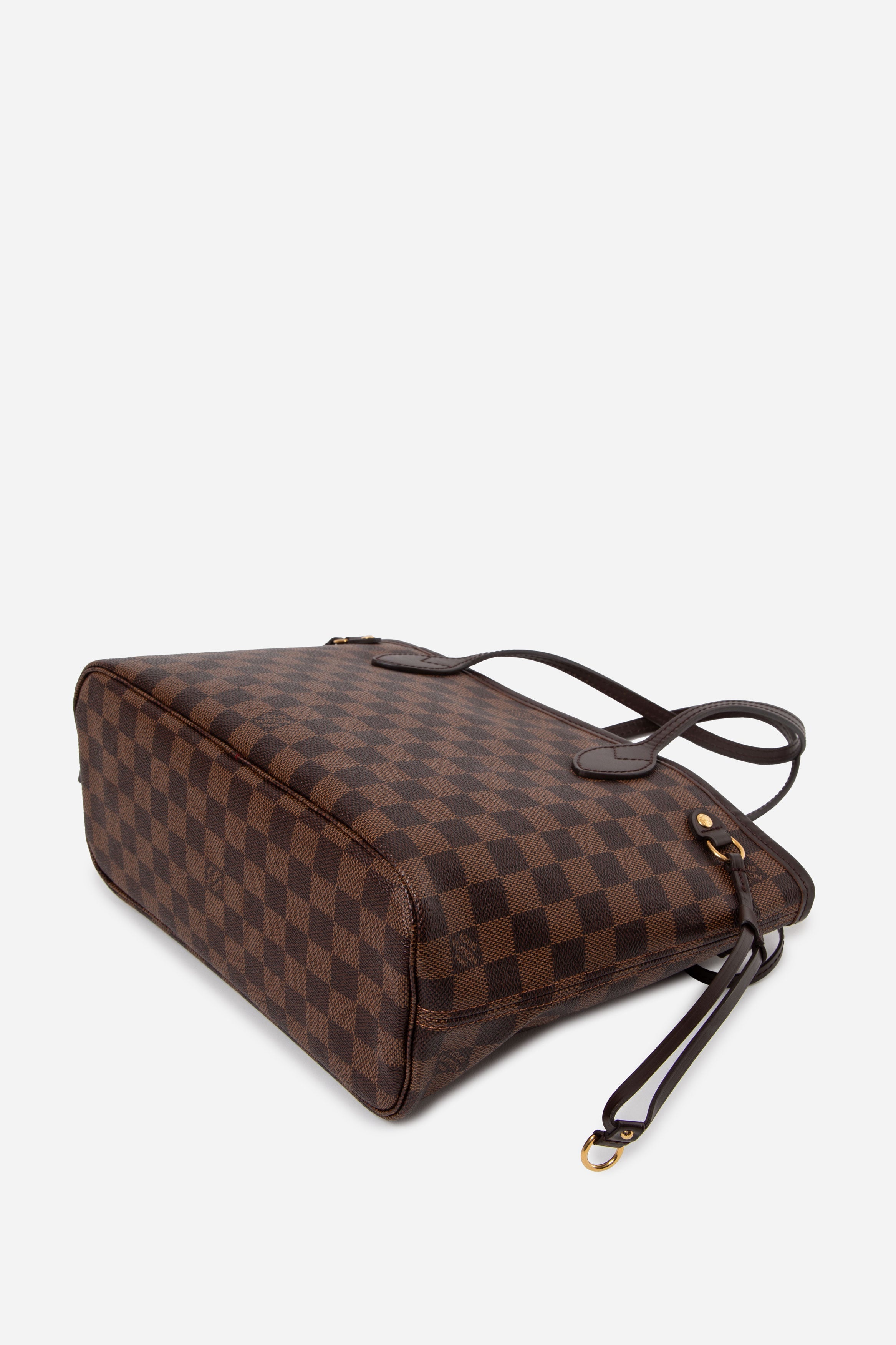 Louis Vuitton Damier Ebene Neverfull PM Tote Bag