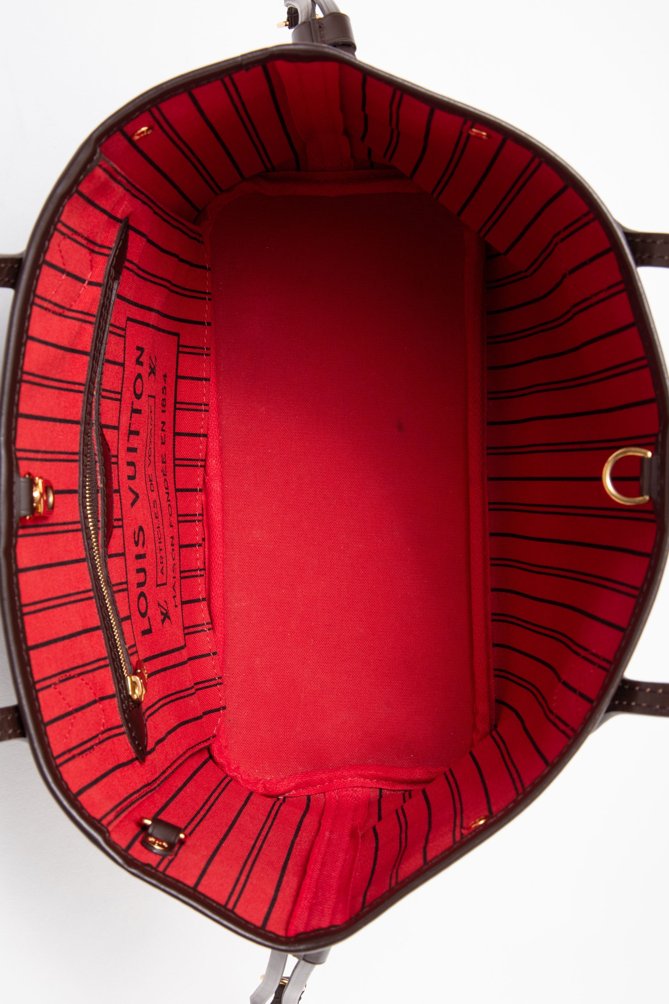 Louis Vuitton Damier Ebene Neverfull PM Tote Bag