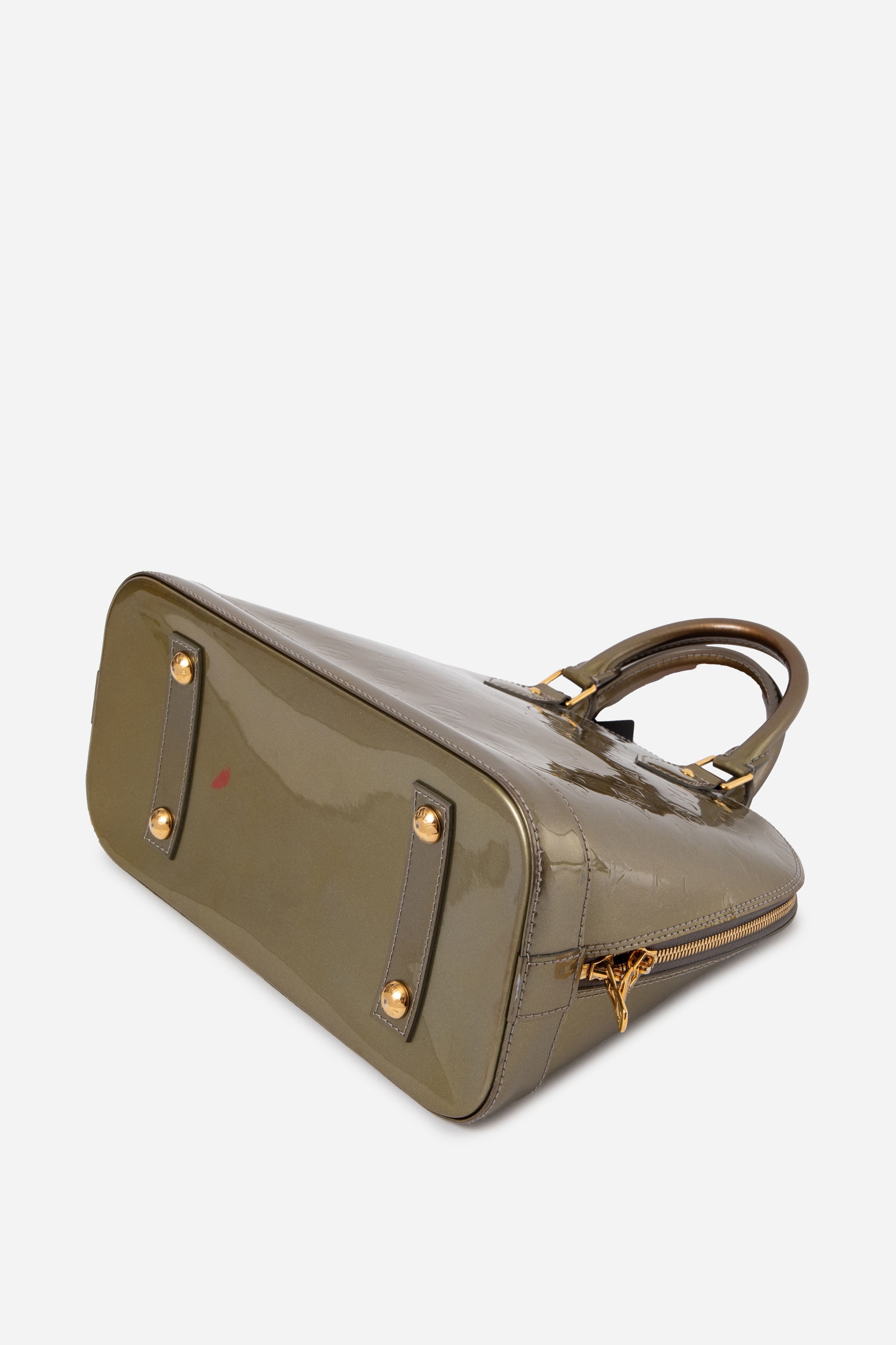 Louis Vuitton 2008 Givre Vernis Alma PM Top Handle