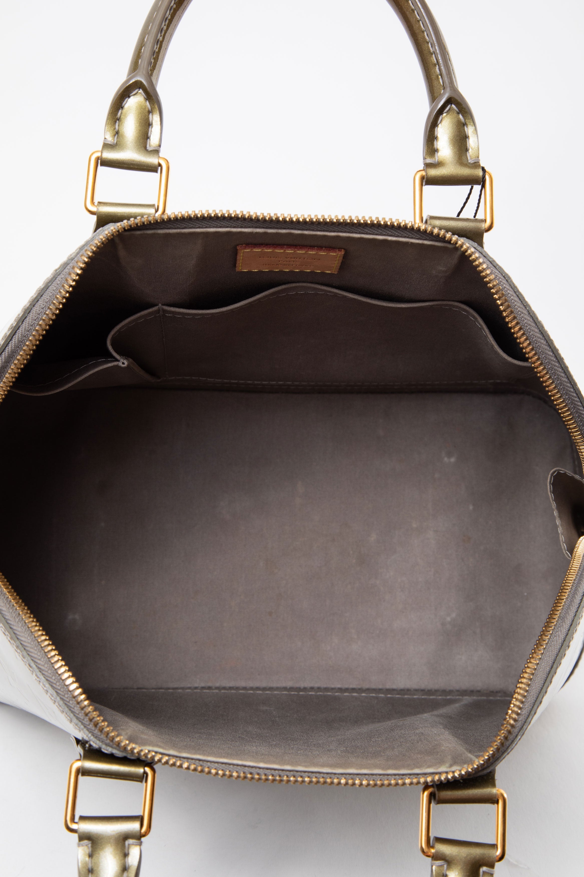 Louis Vuitton 2008 Givre Vernis Alma PM Top Handle