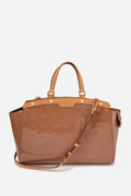 Louis Vuitton 2012 Beige Vernis Brea MM Top Handle With Strap