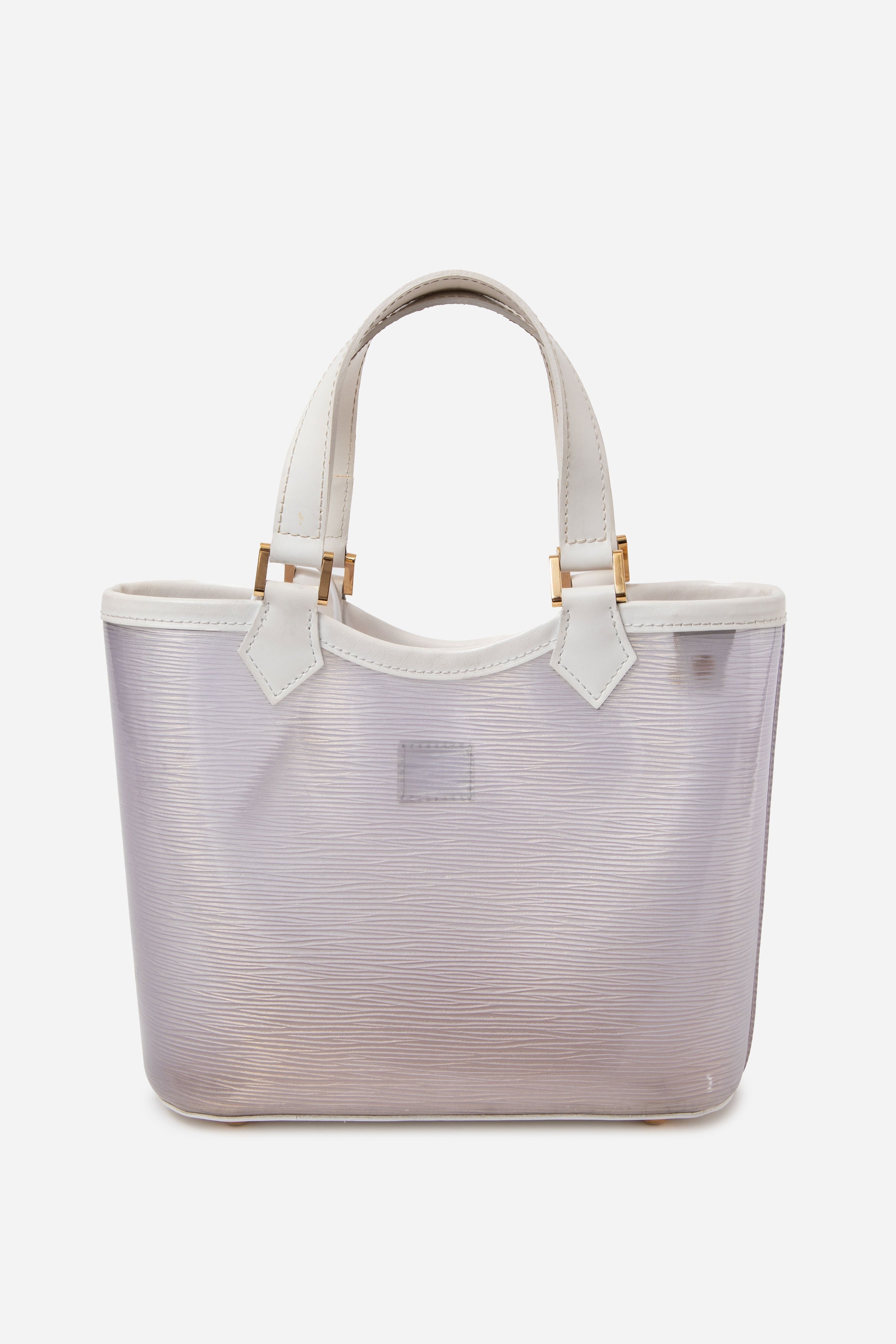 LOUIS VUITTON 2002 Vinyl Epi Plage Lagoon Bay Mini Tote Bag