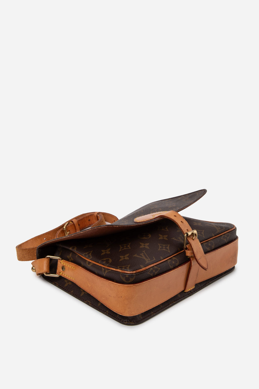 Louis Vuitton 1994 Monogram Cartouchiere GM Crossbody Bag