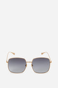 Christian Dior Gold Frame Square Sunglasses