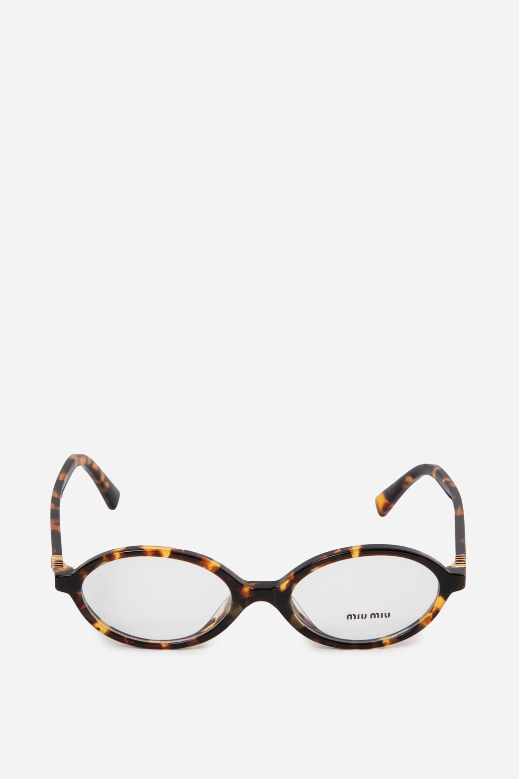 MIU MIU Oval-frame Tortoiseshell Acetate Optical Glasses