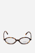 MIU MIU Oval-frame Tortoiseshell Acetate Optical Glasses
