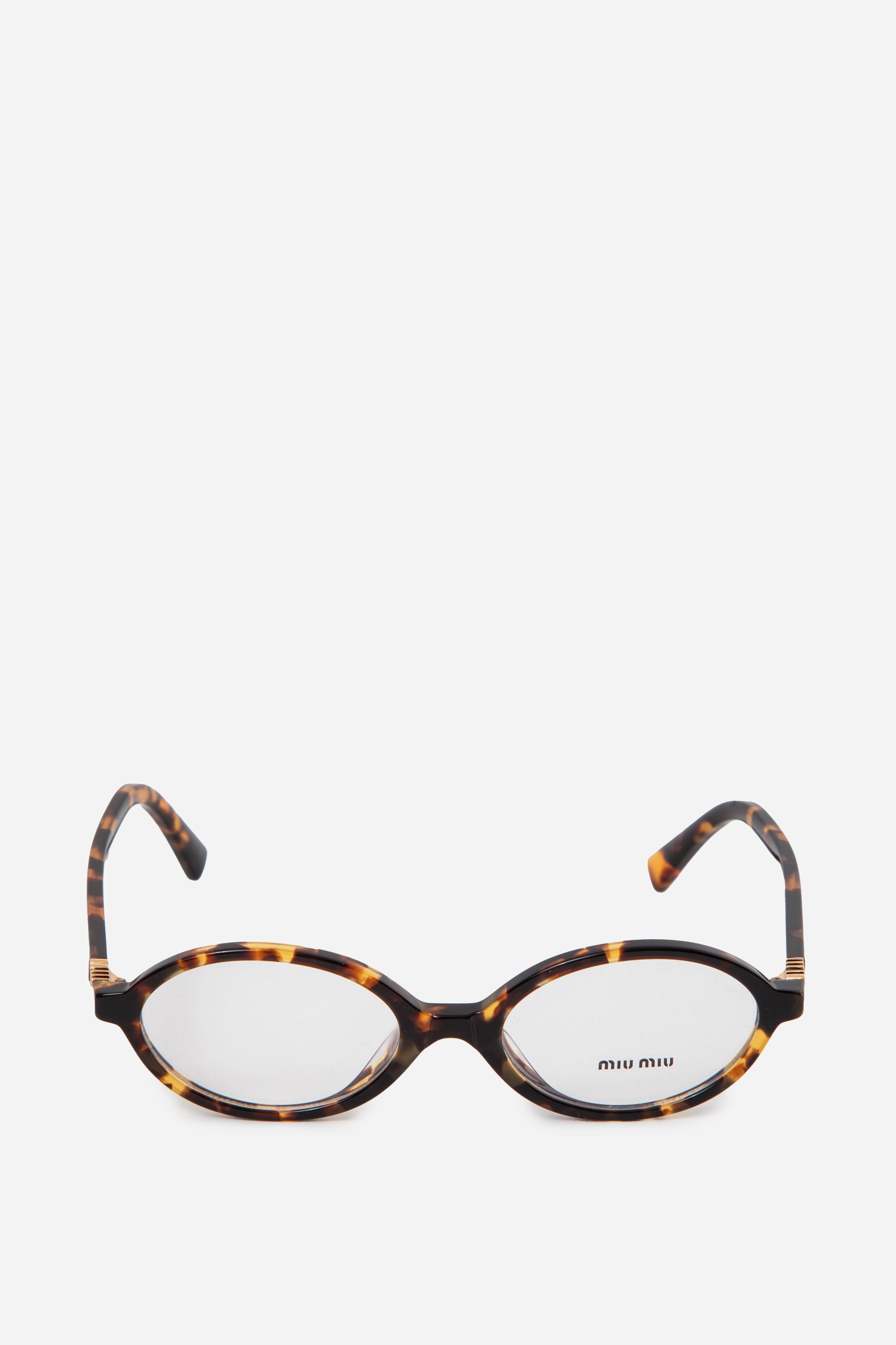 MIU MIU Oval-frame Tortoiseshell Acetate Optical Glasses