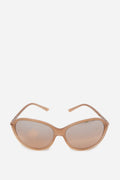 Burberry Beige Oval Sunglasses