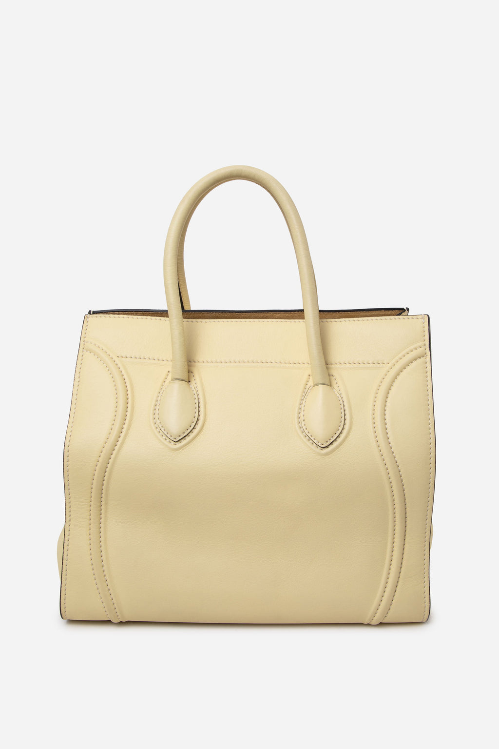 Celine Supple Calfskin Medium Phantom Luggage Tote Yellow