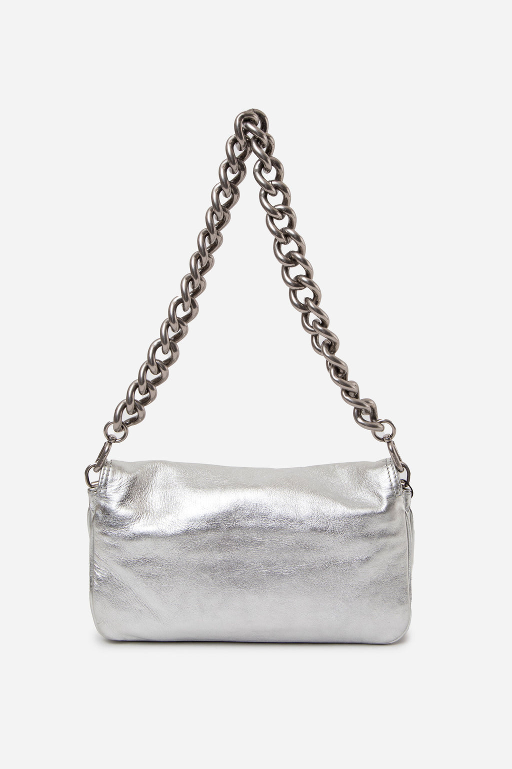 Balenciaga Metallic Peach Calfskin Small BB Soft Flap Bag