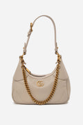 Gucci Goatskin Small Aphrodite Shoulder Bag Cream
