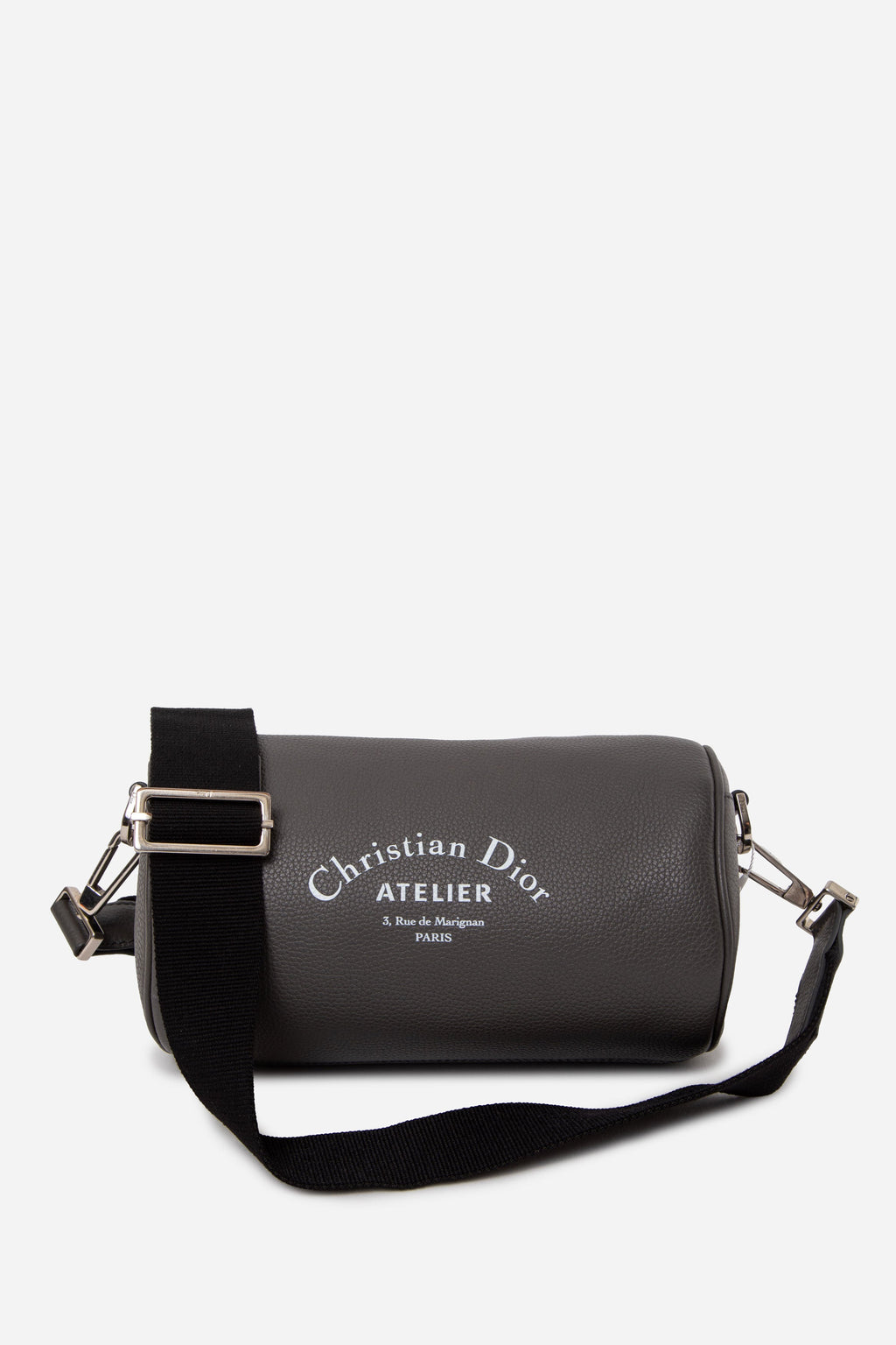 Christian Dior HOMME Grained Calfskin Mens Roller Pouch Grey