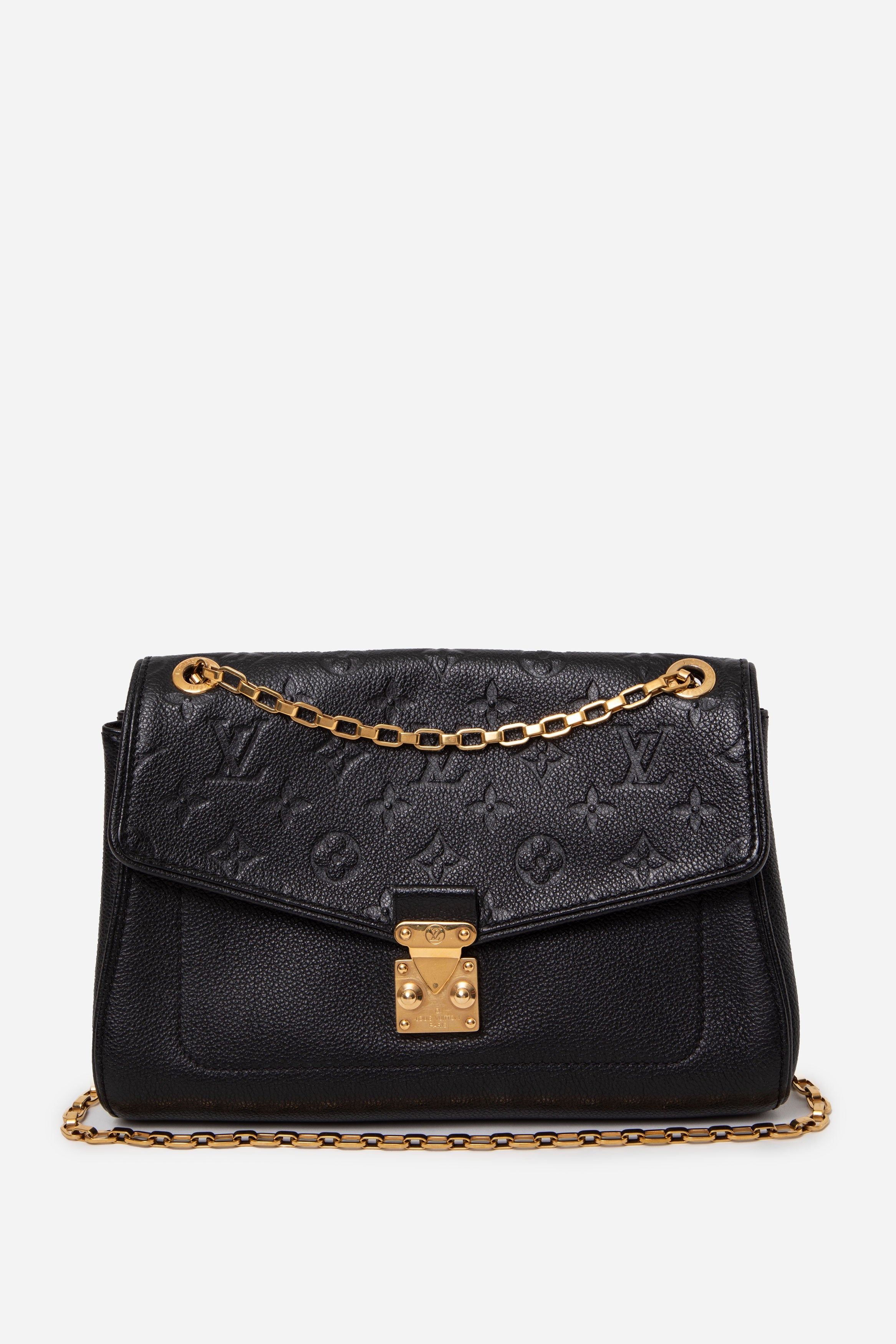 Louis Vuitton Empreinte Saint Germain PM Black Shoulder Bag