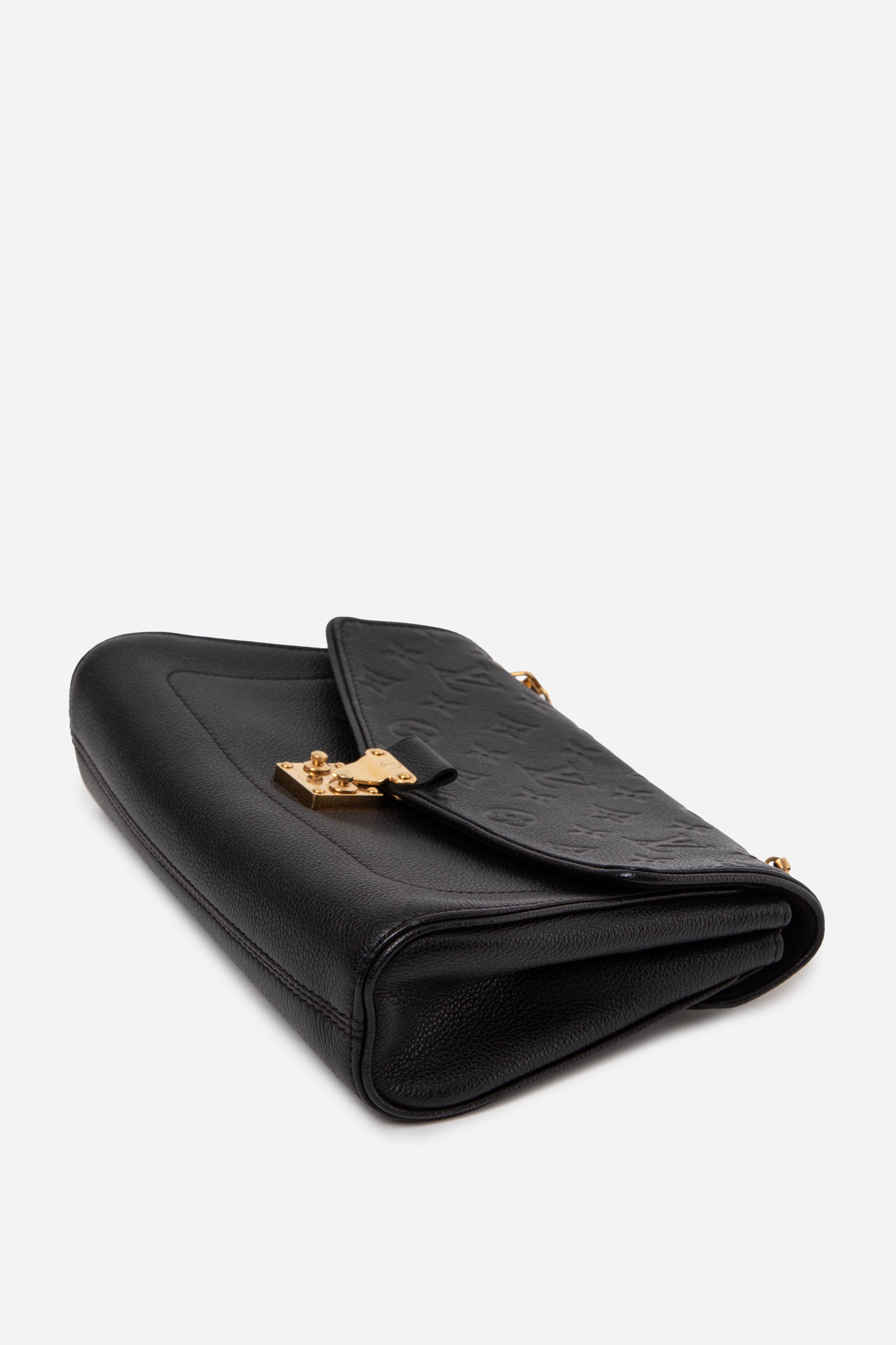 Louis Vuitton Empreinte Saint Germain PM Black Shoulder Bag