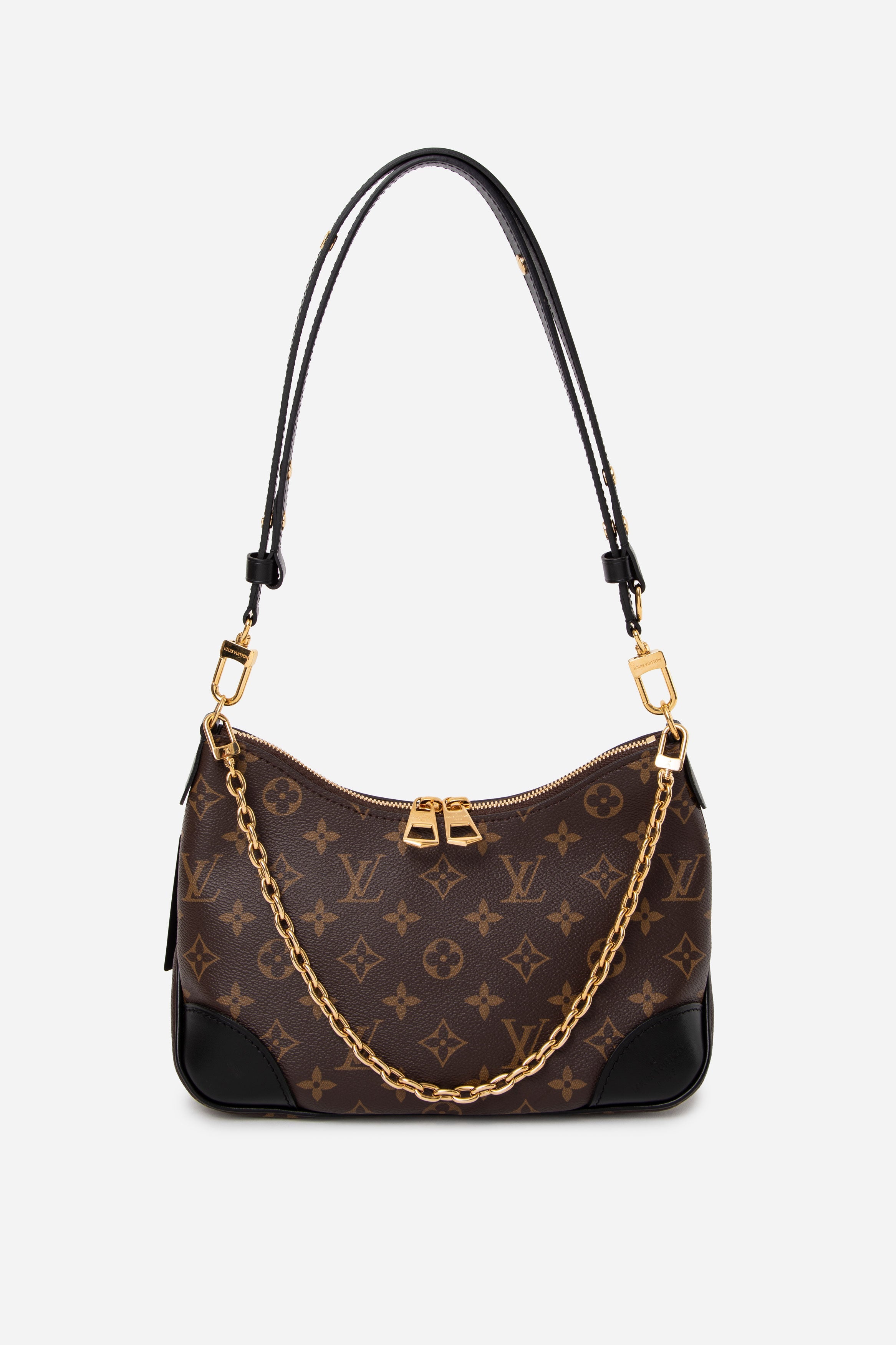 Louis Vuitton 2022 Monogram Boulogne PM Shoulder Bag Black
