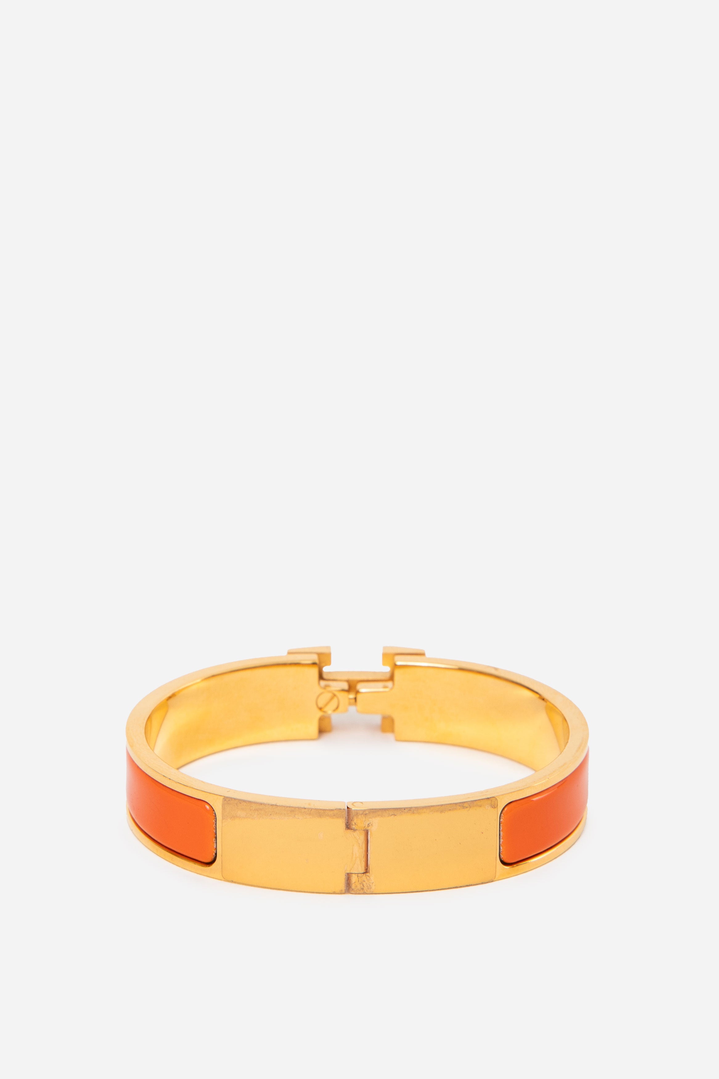 Hermes Clic H Bracelet Orange